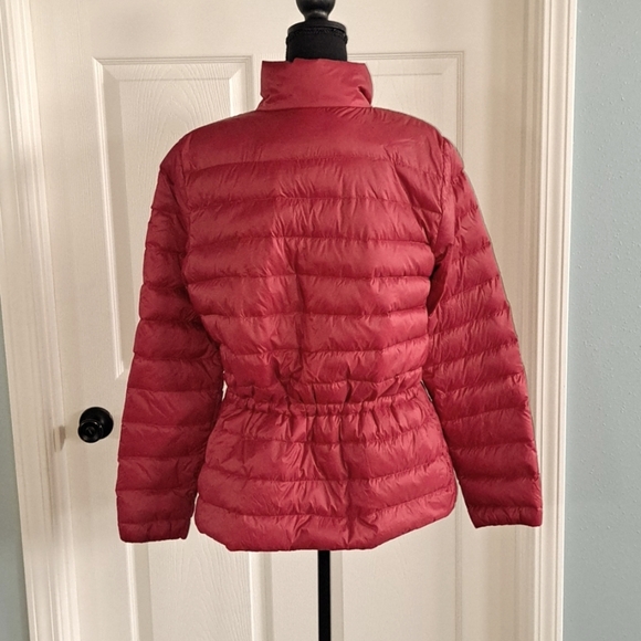 Ralph Lauren Quilted Down Puffer Zip Up High Neck Cinched Coat - Picture 2 of 10